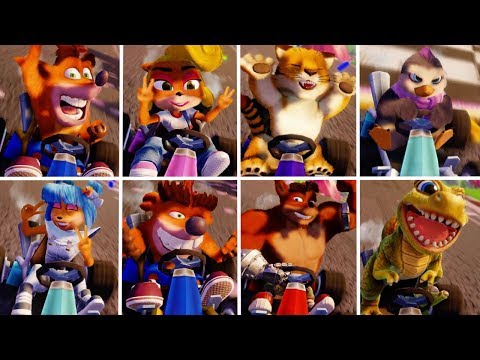 Crash Team Racing Nitro-Fueled - Victory Animation (In Race) All Characters