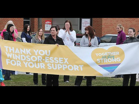 Local health care workers give receive thanks