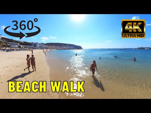 Ouro Beach Sesimbra | Portugal 🇵🇹 | 360º Beach Walk