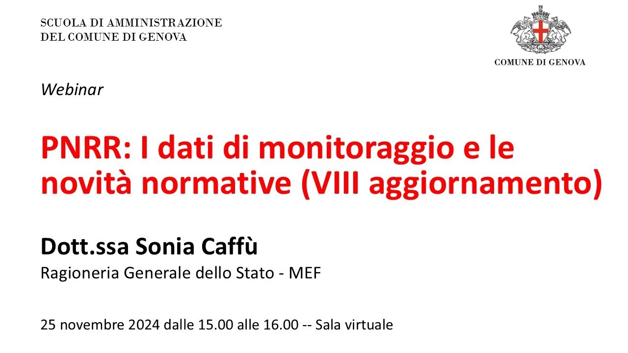L'attuazione degli interventi PNRR VIII aggiornamento 20241125