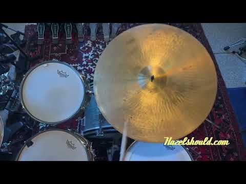 Rare Vintage Paiste 602 Pre Serial 22” FACTORY “MEDIUM” Ride Crash at ONLY 2790 g CLEAN Light and SHIMMERING! Sounds Amazing! image 7