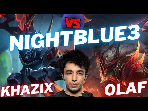 NIGHTBLUE3 | KHAZIX VS OLAF | JNG GAMEPLAY | Patch 15.18 / Season 15 | #LeagueofLegends
