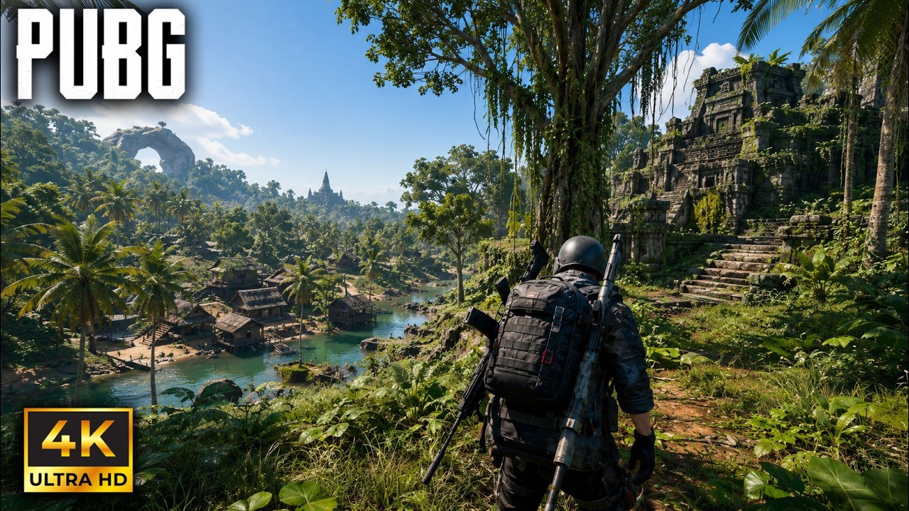 PUBG PC en SANHOK pero se escuchan VOCES EN LA SELVA 😨 SANHOK GRAFICOS AL MAXIMO ULTRA REALISTAS