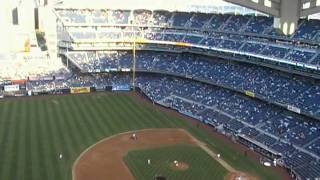 Last Row View of Yankee Stadium Behind The Facade In The Grandstand.