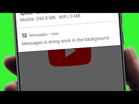 HOW TO DISABLE "Message is doing work in the background" Notification