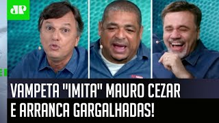 “É pífio, patético e uma merd**!” Vampeta “imita” Mauro Cezar e arranca gargalhadas