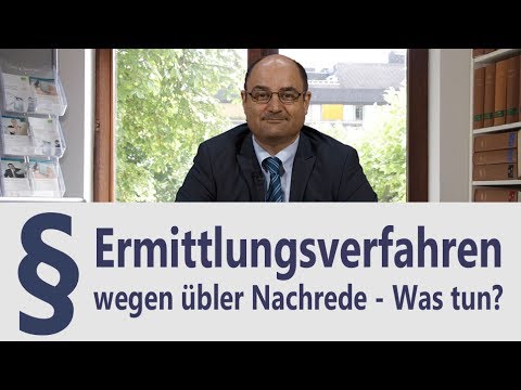 Ermittlungsverfahren | üble Nachrede | Anwalt | Heidelberg