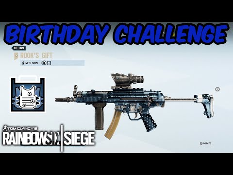 Rook's Gift Weapon Skin Birthday Challenge - Rainbow Six Siege
