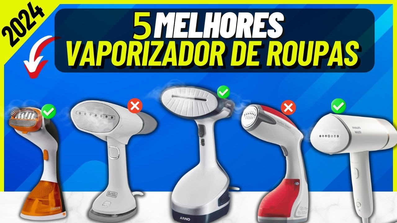 Qual o MELHOR VAPORIZADOR DE ROUPAS para comprar em 2024?Top 5 Melhores VAPORIZADOR DE ROUPA em 2024