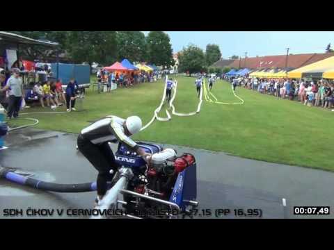 SDH Čikov v Černovicích 31.7.2016 - 1. místo 17,15 (PP 16,95)