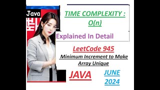 YouTube video 'Minimum Increment to Make Array Unique | Leetcode 945 | Java | O(N)Time Complexity | Developer Coder'