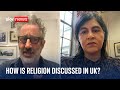 Baddiel and Warsi discuss the issues that separate Jews and Muslims