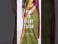 Saree School Lesson 13 Saree Draping For Slim Look Saree Hacks How To Drape A Saree Shorts