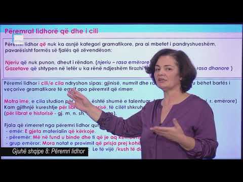 Gjuhë shqipe 8 - Përemri lidhor