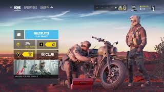 【R6S】クラ○ジア♂の３日ぶりソロシージ
