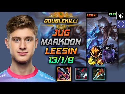 Lee Sin Jungle Build Markoon Goredrinker Conqueror - LOL EUW Challenger Patch 13.19