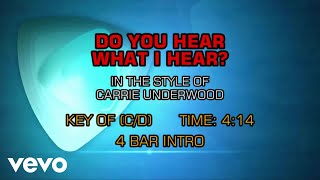 Carrie Underwood - Do You Hear What I Hear (Karaoke)