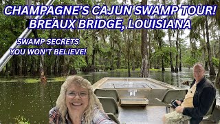Champagne's Cajun Swamp Tour Breaux Bridge, Louisiana! Fun Tour of Moss, Magic, Cypress & Gators