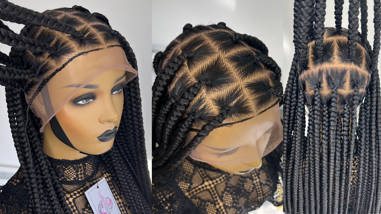 Full Lace Knotless Braids | Box Braids Hairstyles | Handmade Braids Wig | UniqueBraidedWigs