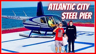 Incredible Helicopter 🚁 Ride Atlantic City, NJ Steel Pier On R44 Raven II