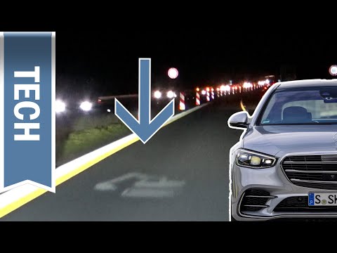 Digital Light in der Mercedes-Benz S-Klasse im (Härte-)Test: Nachtfahrt & Projektionen im Test