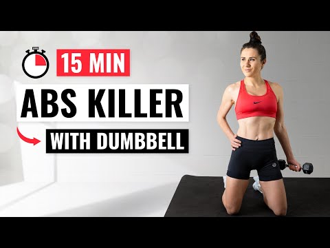 15 MIN EPIC AB Workout (With Dumbbells)