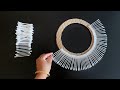 Beautiful Wall Hanging Using Cotton Earbuds / Paper Crafts For Home Decoration / DIY Wall Decor
