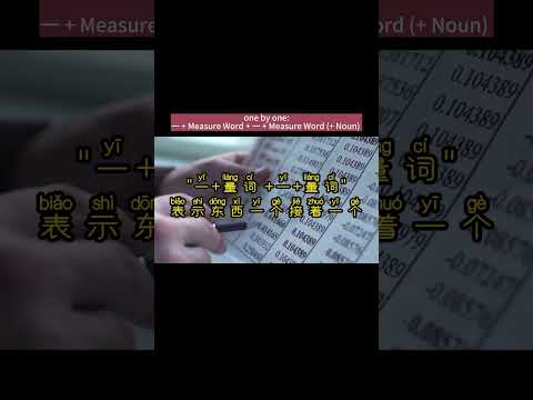 [一分钟中文语法 EP 35] HSK 4: 一 + Measure Word + 一 + Measure Word [one by one] (理查老师直播课-中文语法)