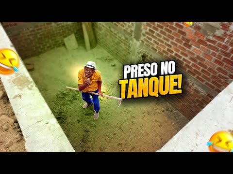 Erik removed the ladder and left Beto Tiziu trapped inside the tank 😂😂 | Beto Tiziu