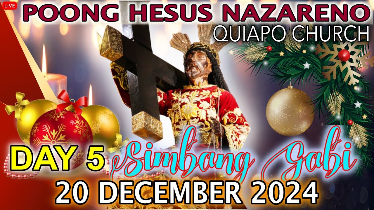 Quiapo Church Live Mass Today · 20 December 2024 · DAY 5: SIMBANG GABI