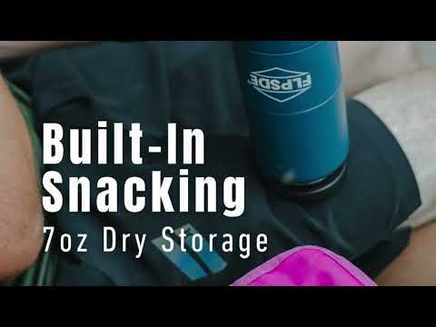 FLPSDE Water Bottle with Snack Compartment, Drink & Snack Cup Combo, 20oz Stainless Steel Water