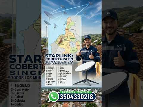 ​🚀 Starlink en Sincelejo y todo Sucre | Internet Satelital de Alta Velocidad 🛰️