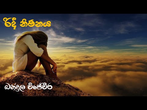 Bandula Wijeweera | රිදී නිම්නය | Ridee Nimnaya | බන්දුල විජේවීර | Lyrical Song