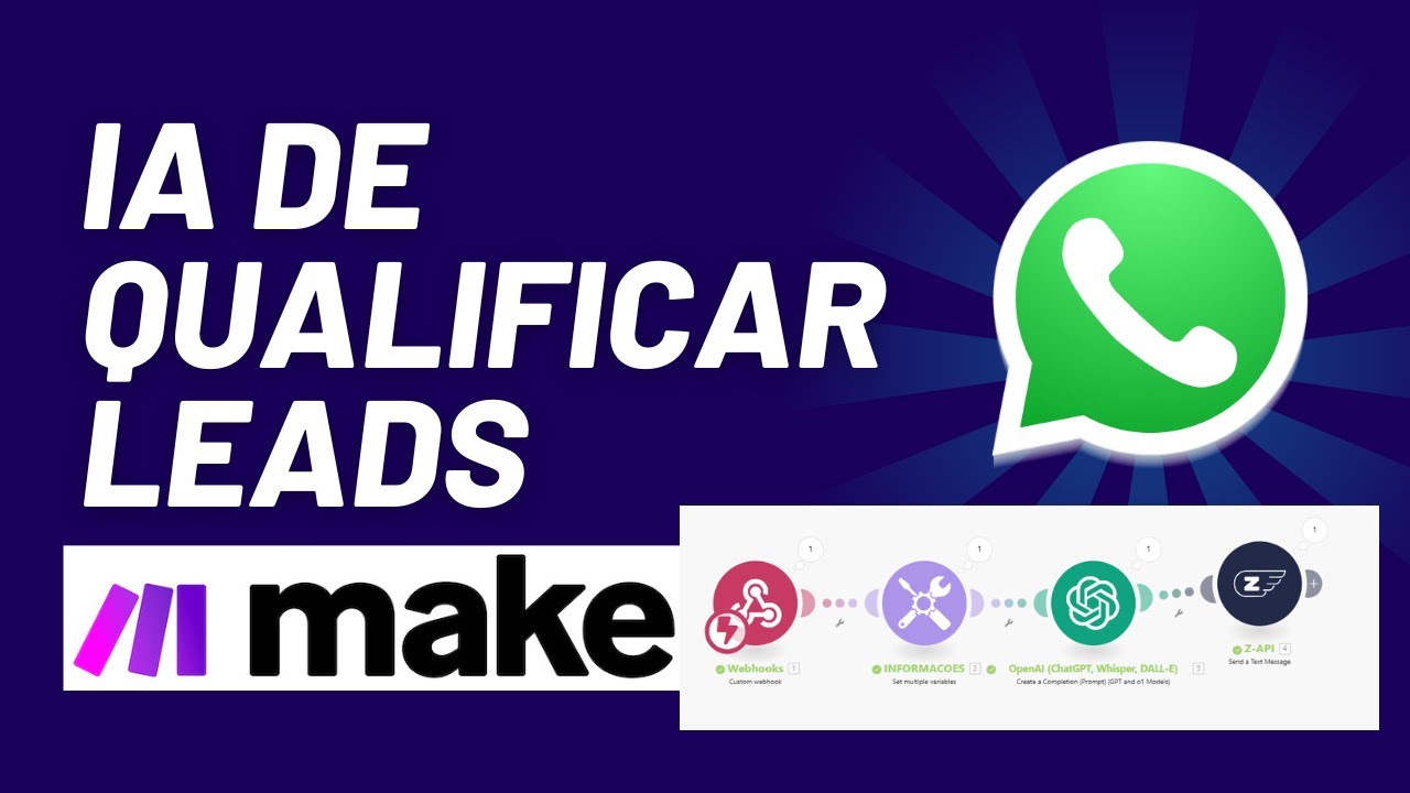 Construindo uma IA de SDR com Make e ZAPI passo a passo de forma rápida e fácil