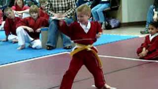 preview picture of video 'Gage takes first at Karate tournament'