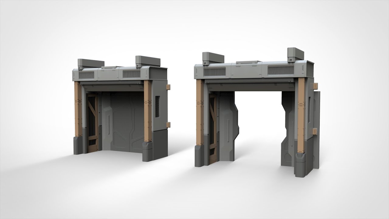 Science-Fiction-T&uuml;rchen 23 3D Modell