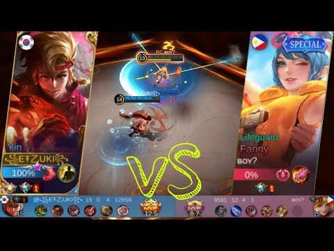 FANNY VS YIN _ TOP GLOBAL FANNY VS TOP GLOBAL YIN (YUZUKE vs ETZUKI) Mobile Legends