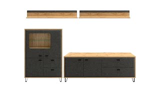 тумба с подсветкой grace kom2w1d2s Grace