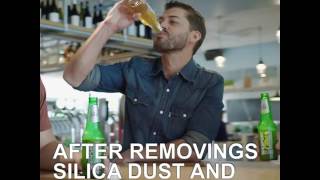 Machines turns beer bottles into sand to save beaches