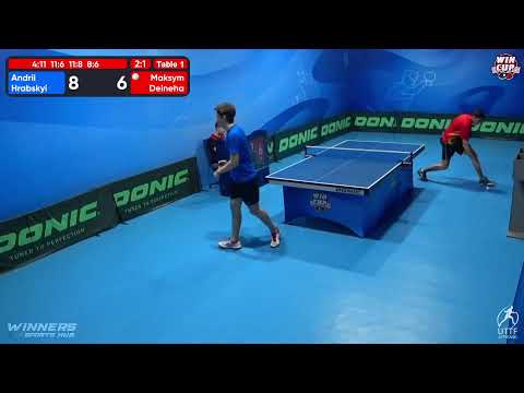11:00 Andrii Hrabskyi 3-1 Maksym Deineha West 1 WIN CUP 12.10.2022 | TABLE TENNIS WINCUP