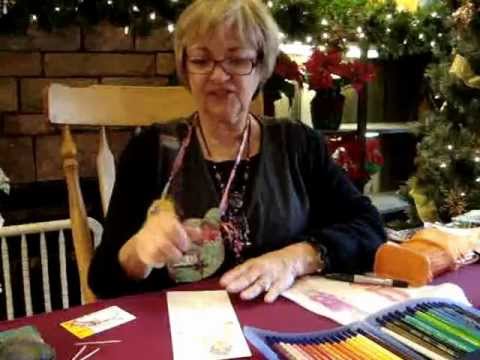 Patti Medaris Culea demonstrates a color pencil shading technique