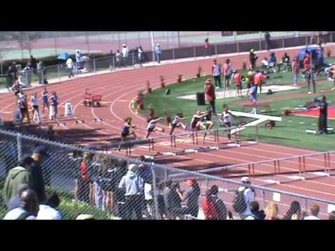 Redondo Invitational: Girls 100 Hurdles Heat 5