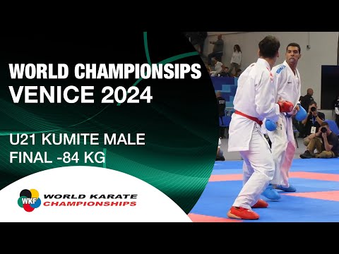 U21 KUMITE MALE -84 KG FINAL | O. OSMAN (EGY) VS M. ALJAFARI (JOR) | WORLD KARATE FEDERATION