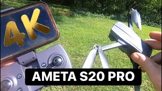 AMETA S20 PRO FLIGHT REVIEW Beginner Brushless GPS Camera RC Drone 