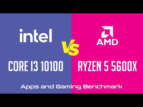 Intel Core i3 10100 vs AMD Ryzen 5 5600X - Apps & Gaming Benchmark (RTX 3090)