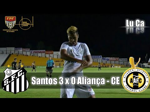 Santos 3 x 0 Aliança-CE - Melhores Momentos - Gols - Copa SP De Futebol JR ( HD )