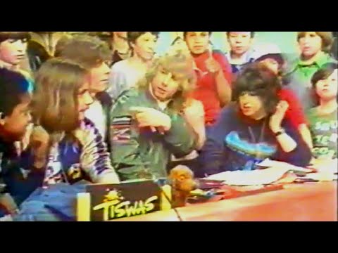 Rick Parfitt, John Coghlan and Andy Bown on Tiswas (1981)