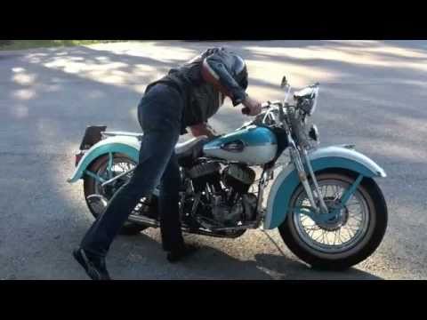 Harley WLC 1943 Flathead Starting