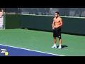 Nicolas Almagro Hitting Forehands And Backhands In Slow Motion HD -- Indian Wells Pt. 03