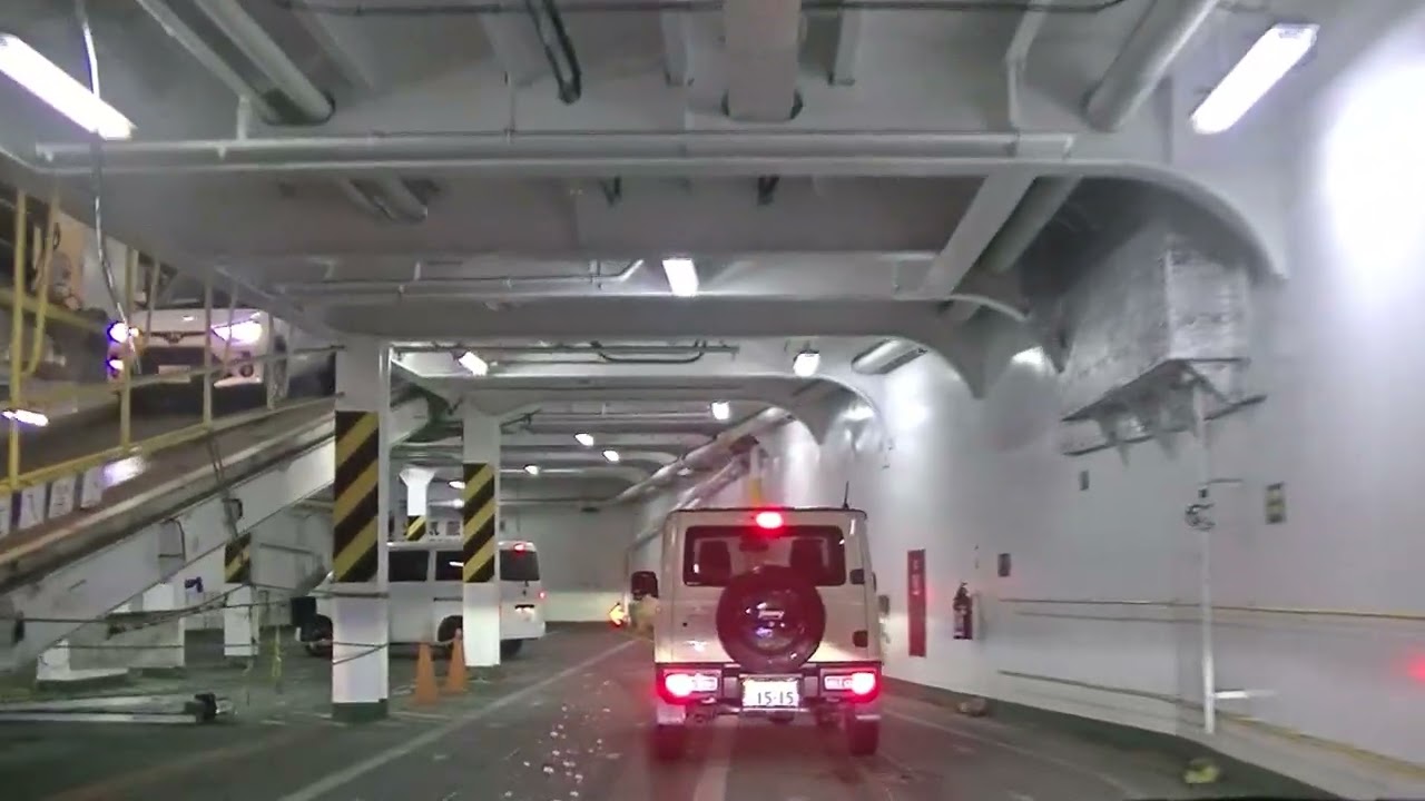 【車載】商船三井さんふらわあ　さんふらわあ ふらのの乗船＆下船